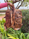 Crunch Leather Backpack StylishReal Leather Backpack Unisex School Bags