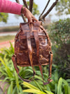 Crunch Leather Backpack Real Leather Backpack School Uses Bag
