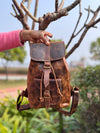 Crunch Leather Backpack Stylish Multi Uses Bags Real Leather Backpack Wholesale Bulk Product