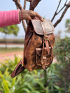 Crunch Leather Backpack Stylish Multi Uses Bags Real Leather Backpack Wholesale Bulk Product