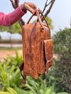Real Crunch Leather Backpack Bags Hot Sale Laptop Bag Backpack School Bag Notebooks
