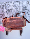 Cowhide Fur Leather Fringe Backpack Hair On Hide Fur Stylish Backpack School Bags UnisexBag