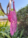Suede Leather Western Style Boot Stitch New Designer round Fringe Bag Handbag Bohemian Women Handbag