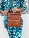 Crunch Leather Travel Shoulder Bag Trendy Fashion Men's Messenger Bag Designer Small Cross body Bag