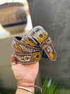 Hand Tooled Leather Belts Stylish Handmade Belts Sun FlowerBoho Vintage Stylish Western Leather Belts (Copy)