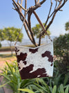 Cowhide Fur Leather Tote Bag Real Leather Designer Shoulder Bags for Women's Multi Use
