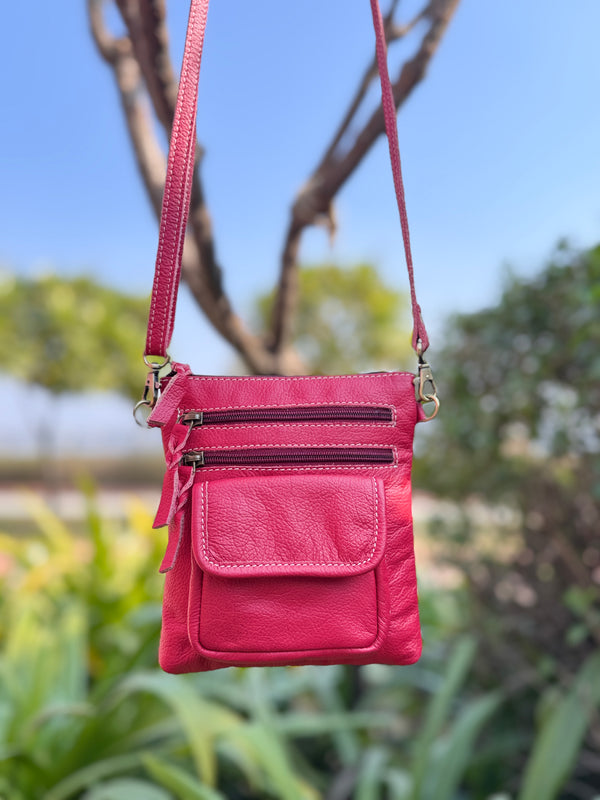 Real Leather Handmade Sling Bag Stylish Collection Cross Body Multi Uses Designer Bags For Women