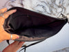 Hand Tooled Carving Leather Handbag Real Cowhide Fur Sling Bag
