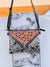 Hand Tooled Carving Leather Handbag Real Cowhide Fur Sling Bag