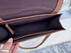 Hand Tooled Leather Handbag Checkers Pattern Genuine Leather Cross Body Bag