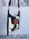 Cowhide Fur Leather Fringe Hand Bag Stylish Purse Hand Tooled Leather Shoulder Bags