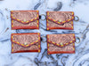Women's Hand Tooled Carving Leather Coin Purse Stylish Clutch