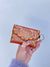 Women's Hand Tooled Carving Leather Coin Purse Stylish Clutch
