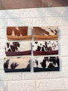 Cowhide Fur Leather Clutch Purse Phone Case Genuine Leather Wallet Women Uses Clutch