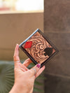 Men's Wallet Hand Tooled Leather Fashionable Brown Colour Cash Holder Gift for Him