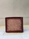 Men's Wallet Hand Tooled Leather Dark Brown Colour Cash Holder Gift for Him