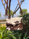 Real Cowhide Leather Hair on Hide Fur Handbag Sling Shopping Bag For Women