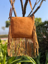 Western Pattern Hair on Hide Fur Fringe Leather Sling Bag Patches Cowhide Fur Cross body Handbag