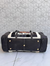 Western Pattern Cowhide Leather Luggage Bags Checks Design Handmade Bag Unisex Travel Duffel Bag