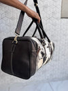 Genuine Leather Hair On Hide Luggage Bags Unique Designer Handmade Bag Unisex TravelDuffel Bag