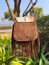 Women Cowhide Fur Handbag Sling Bag Suede Leather Shoulder Bags