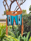 Hand Tooled Fringe Handbag Jacquard New Design Bohemian Aztec Fabric Bags Stylish Bags for Women