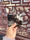 Hair on Hide Leather Coin Purse Designer Wallet Card Holders Genuine Cowhide Leather Mini Pouch