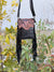 Phone Purse Handbag Real Cowhide Fur Fringe Hand Tooled Carving Sling Bag Small Size Bags