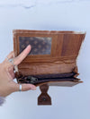 Cowhide Fur Leather Wallet Clutch Hair on Hide Fur Purse Calf Leather Clutch Purse Western Women's Uses Clutch