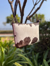 Cowhide Fur Leather Sling Bag Stylish Handbag Hair On Hide Fur Shoulder Bag