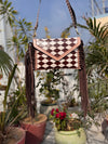 Hand Tooled Leather Fringe Bag Gypsy Boho Handmade Western Stylish Checker Pattern Bags