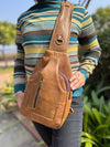 Handmade Shoulder Travel Bag Stylish Unisex Genuine Leather Handbag Multi Uses Money Bag