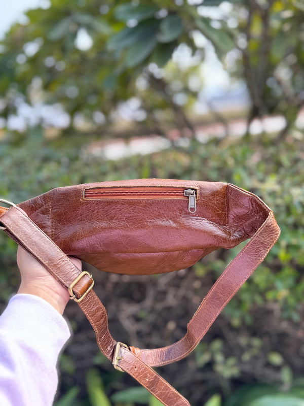 Genuine Leather Waist Pocket Belt Trending Travel Handbag Easy to Carry Money Belt Multi Uses