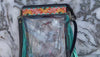 Hand Tooled Carving Leather Fringe Transparent Clear Bag Stylish Purse