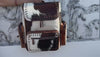 Cowhide Fur Leather Backpack Hair On Hide Fur Stylish Backpack School Bags UnisexBag