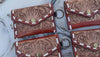 Women's Hand Tooled Carving Leather Coin Purse Stylish Clutch