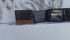 Genuine Leather Credit Card ID Card Holder Bi fold Wallet Business Card Purse Slim Wallet for Men's