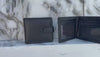 Men's Wallet Zipper Cash Card Holder Money Wallet Full Grain Genuine Leather
