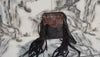 Phone Purse Handbag Real Cowhide Fur Fringe Hand Tooled Carving Sling Bag Small Size Bags
