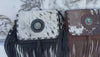 Women's Handbag Suede Leather Fringe Hair on Hide Cross Body Bag (Copy)