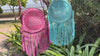 Suede Leather Western Style Boot Stitch New Designer round Fringe Bag Handbag Bohemian Women Handbag