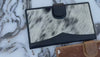 Cowhide Leather Big Size Clutch for Women's Real Leather Purse Clutch Card Case Western Wallet