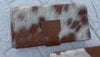 Cowhide Fur Leather Wallet Clutch Hair on Hide Fur Purse Calf Leather Clutch Purse Western Women's Uses Clutch