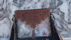 Western Fringe Transparent Clear Bag Stylish Hand Tooled Carving Leather Purse