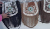 Real Cowhide Fur Leather Fringe Handbags Stylish Leather Sling Bag Bohemian Bags Gypsy Vintage Bag