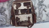 Cowhide Fur Leather Backpack Genuine Leather Stylish Backpack School Bags